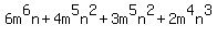 6m%5E6n%2B4m%5E5n%5E2%2B3m%5E5n%5E2%2B2m%5E4n%5E3