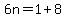 6n=1%2B8