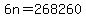 6n+=+268260