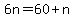 6n+=+60%2Bn