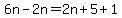 6n-2n=2n%2B5%2B1