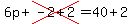 6p%2Bcross%28-2%2B2%29=40%2B2