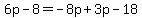 6p-8=-8p%2B3p-18
