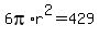 6pi%2Ar%5E2=429