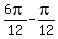 6pi%2F12+-+pi%2F12