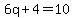 6q%2B4=10