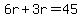 6r%2B3r=45