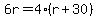 6r=4%28r%2B30%29
