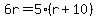6r=5%28r%2B10%29