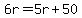 6r=5r%2B50