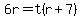 6r=t%28r%2B7%29