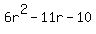 6r%5E2-11r-10