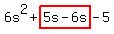 6s%5E2%2Bhighlight%285s-6s%29-5