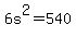 6s%5E2+=+540