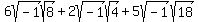 6sqrt%28-1%29sqrt%288%29+%2B+2sqrt%28-1%29sqrt%284%29+%2B+5sqrt%28-1%29sqrt%2818%29