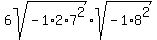 6sqrt%28-1%2A2%2A7%5E2%29%2Asqrt%28-1%2A8%5E2%29