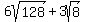 6sqrt%28128%29+%2B+3sqrt%288%29