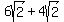 6sqrt%282%29%2B4sqrt%282%29