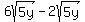 6sqrt%285y%29-2sqrt%285y%29