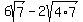 6sqrt%287%29-2sqrt%284%2A7%29