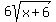 6sqrt%28x%2B6%29