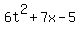 6t%5E2%2B7x-5
