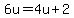 6u=4u%2B2