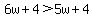 6w%2B4%3E5w%2B4