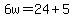 6w=24%2B5