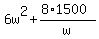 6w%5E2%2B%288%2A1500%29%2Fw