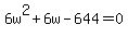 6w%5E2%2B6w-644=0
