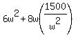 6w%5E2%2B8w%281500%2Fw%5E2%29