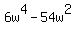 6w%5E4-54w%5E2