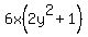 6x%282y%5E2%2B1%29