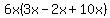 6x%283x-2x%2B10x%29