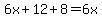 6x%2B12%2B8=6x