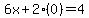 6x%2B2%280%29=4