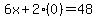 6x%2B2%280%29=48