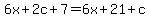 6x%2B2c%2B7=6x%2B21%2Bc