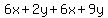 6x%2B2y%2B6x%2B9y