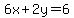 6x%2B2y=6