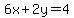 6x%2B2y++=+4+