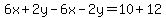 6x%2B2y-6x-2y=10%2B12