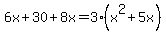 6x%2B30%2B8x=3%28x%5E2%2B5x%29