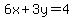 6x%2B3y=4