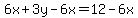 6x%2B3y-6x=12-6x