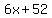 6x%2B52