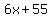 6x%2B55
