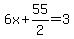 6x%2B55%2F2=3