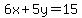 6x%2B5y=15